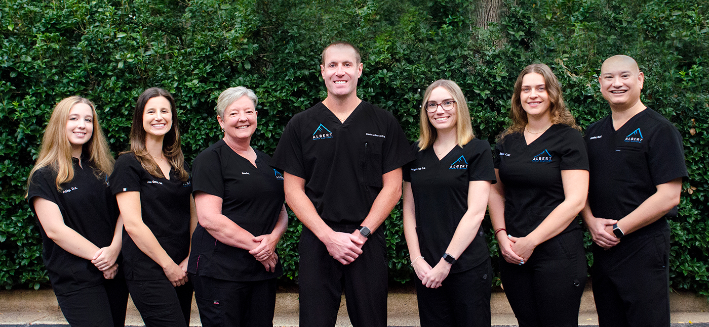 Dr. Albert outside the Charlottesville office